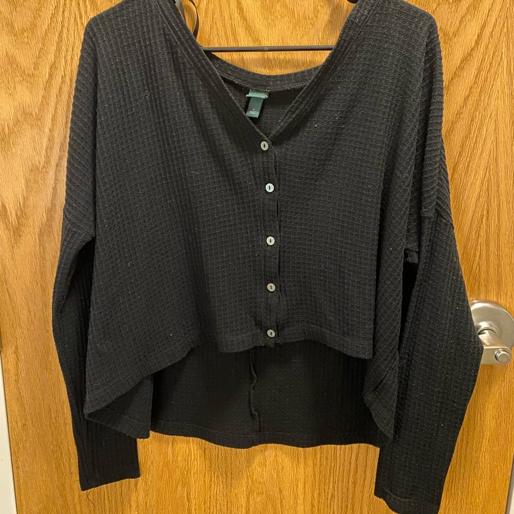 Womens Black Knit sweater, size M.
